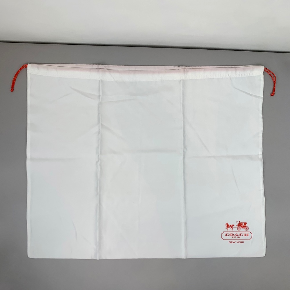 COACH Drawstring Satin Handbag Dust Bag